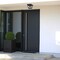 Designers Fountain Belmont 2-Light Black Outdoor Ceiling Flush Mount Light with Clear Glass Shade 34835-BK - alternate 4